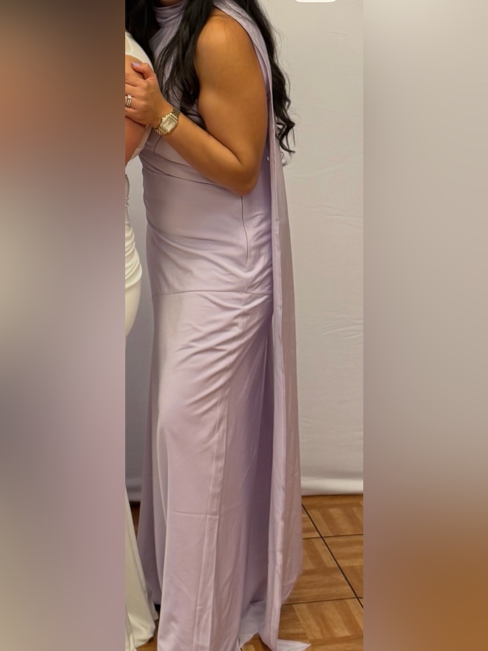 Club London Lilac Halter Neck Womens Dress